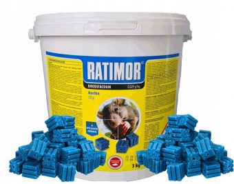 3 und 10kg Ratimor® Köderblöcke Brodifacoum Rattengift Mäusegift 1