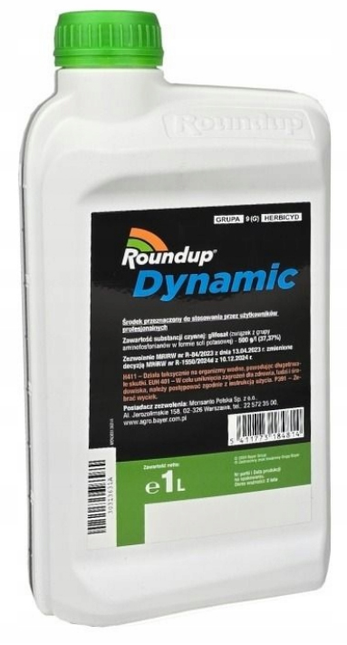 Roundup Dynamic 1L Highly concentrated glyphosate 500g / L