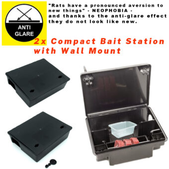 PROFESSIONAL COMPACT MULTI-BAIT STATION FOR RATS AND MICE